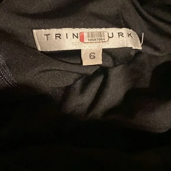Trina Turk Black Maxi Dress Size US 6 - Picture 9 of 9